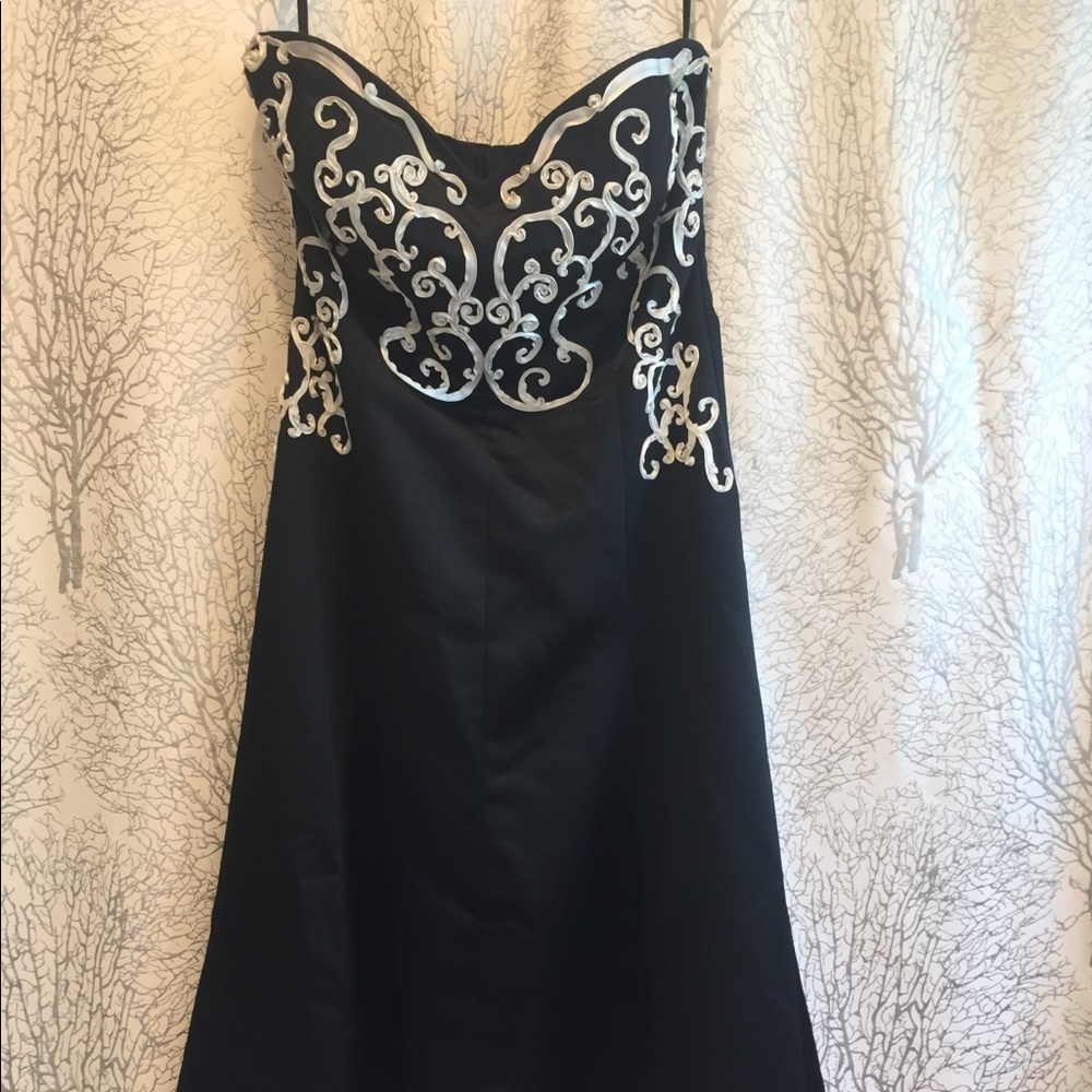 Strapless White House Black Market Dress